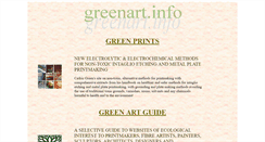 Desktop Screenshot of greenart.info